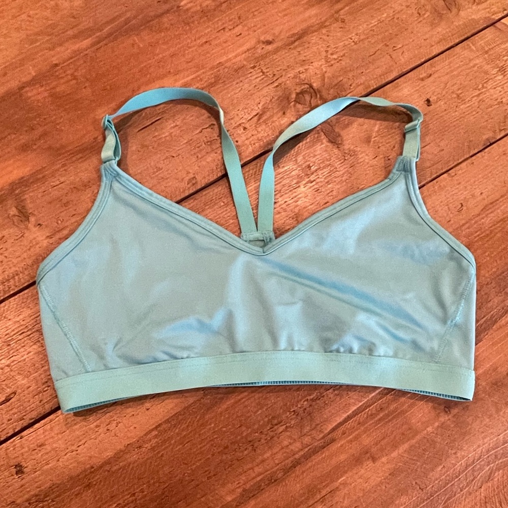 Victorias Secret Blue Low Impact Racerback Sports Bra